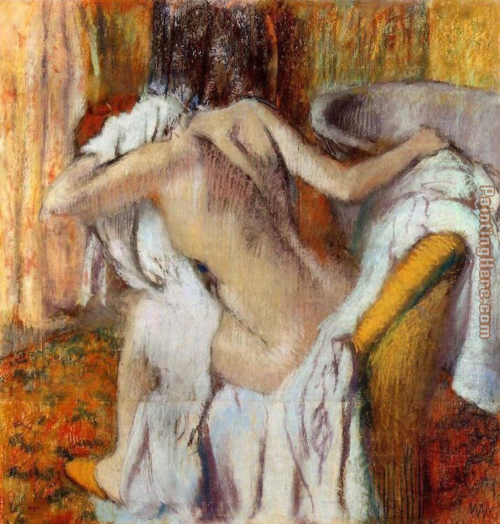 Woman Drying Herself I painting - Edgar Degas Woman Drying Herself I art painting